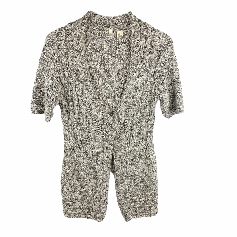 ANTHROPOLOGIE Moth Cable Knit Chunky Cardigan M